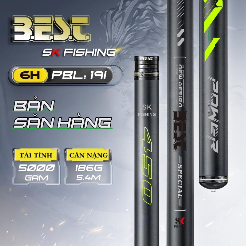 Cần câu đài BEST SK FISHING bản Săn Hàng bắt cá tổng hợp dòng giữ cá tốt